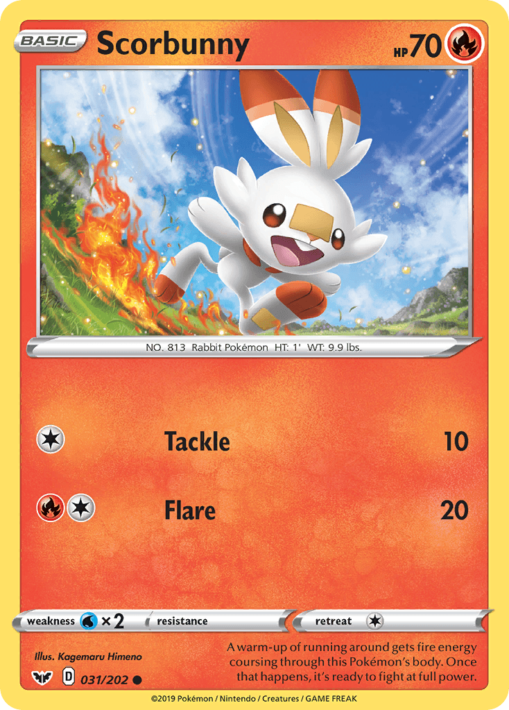 Carta Pokémon Scorbunny 31