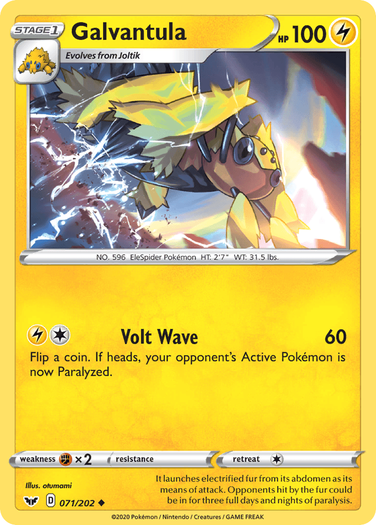 Carta Pokémon Galvantula