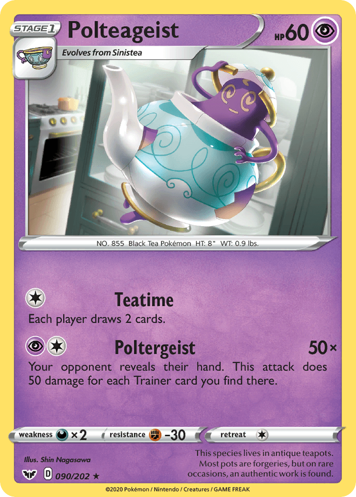 Carta Pokémon Polteageist 90