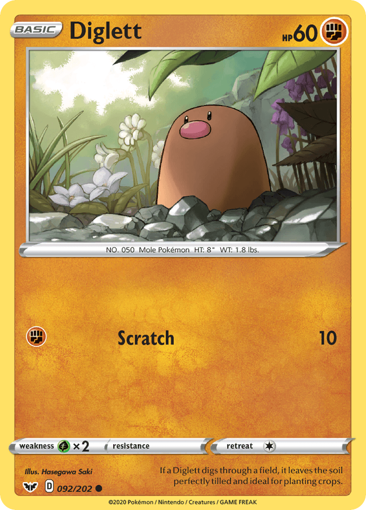 Carta Pokémon Diglett