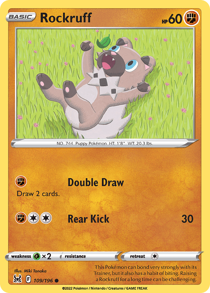 Carta Pokémon Rockruff