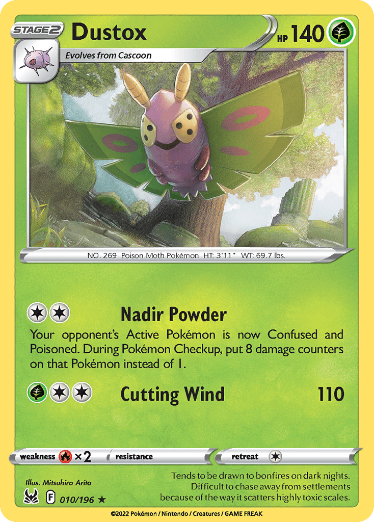 Carta Pokémon Dustox 10