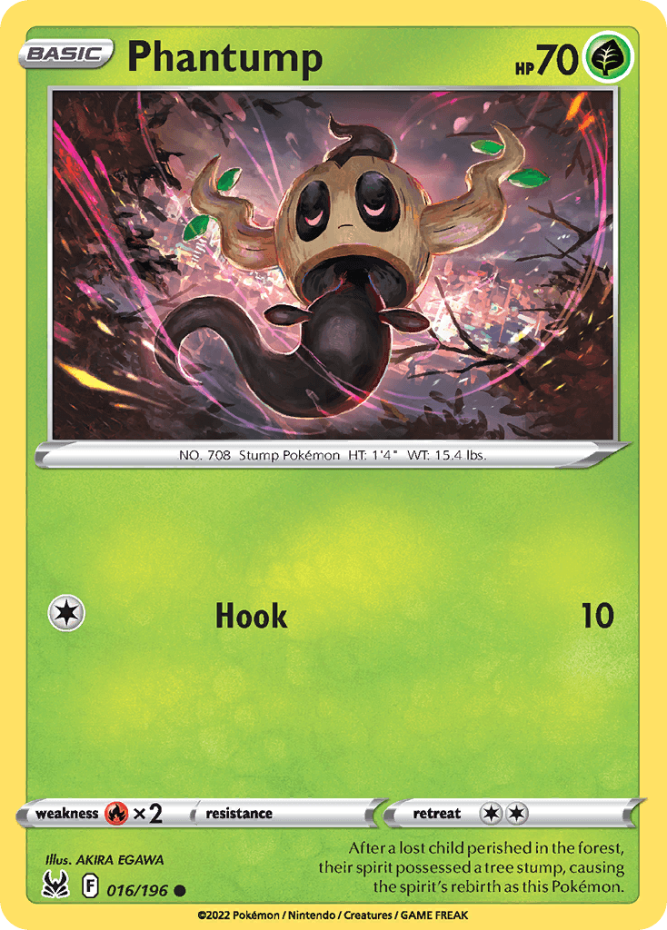 Carta Pokémon Phantump 16