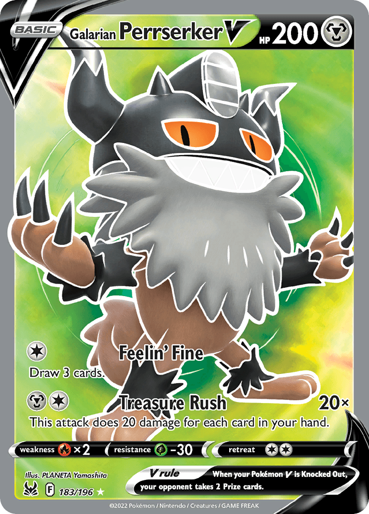 Carta Pokémon Galarian Perrserker V 183