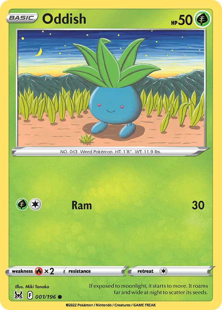 Carta Pokémon Oddish 1