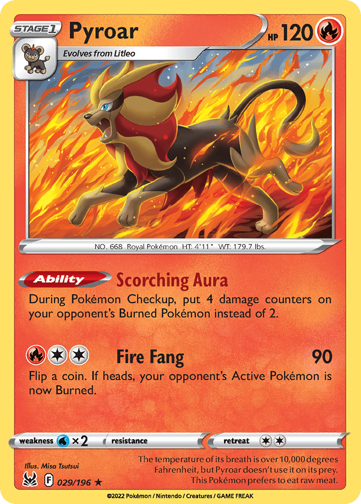Carta Pokémon Pyroar 29