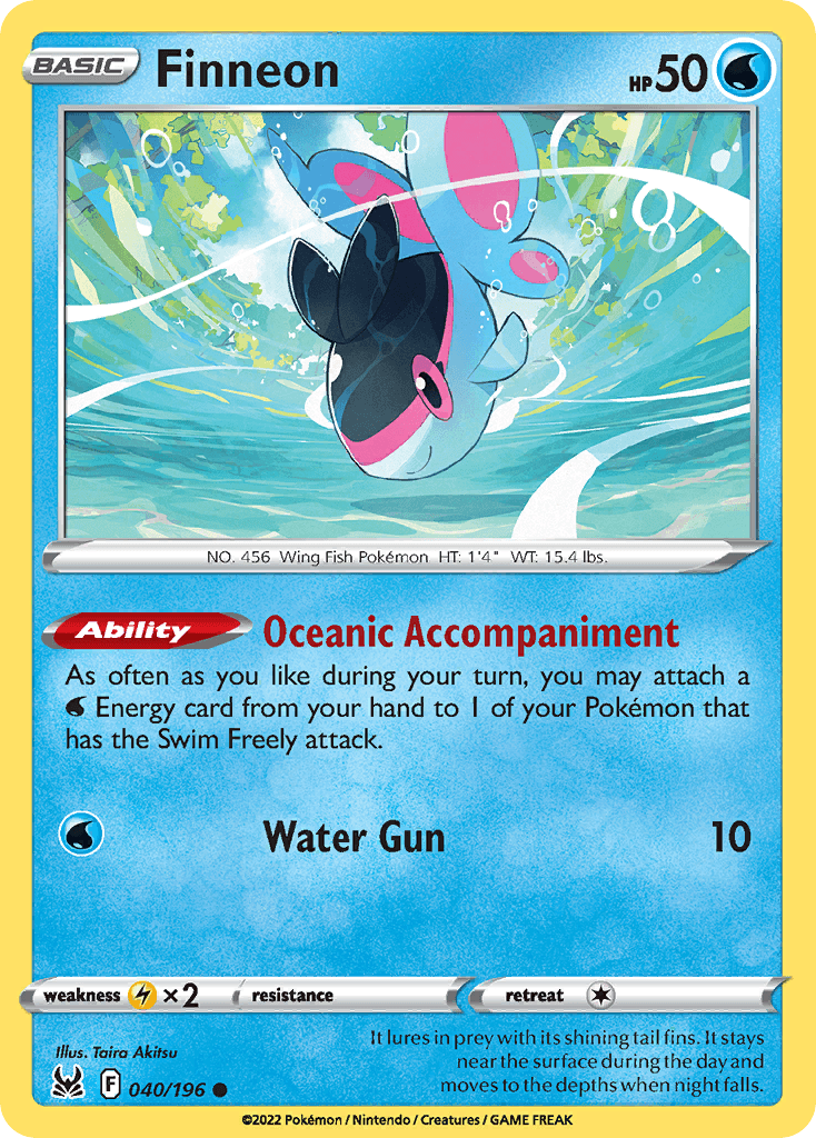 Carta Pokémon Finneon 40