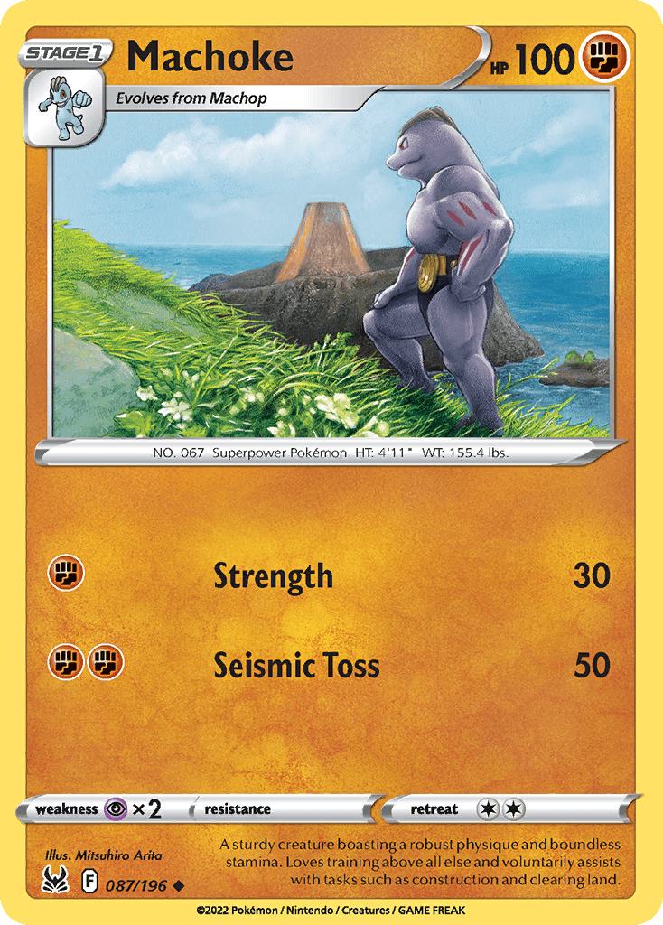 Carta Pokémon Machoke 87 de Lost Origin