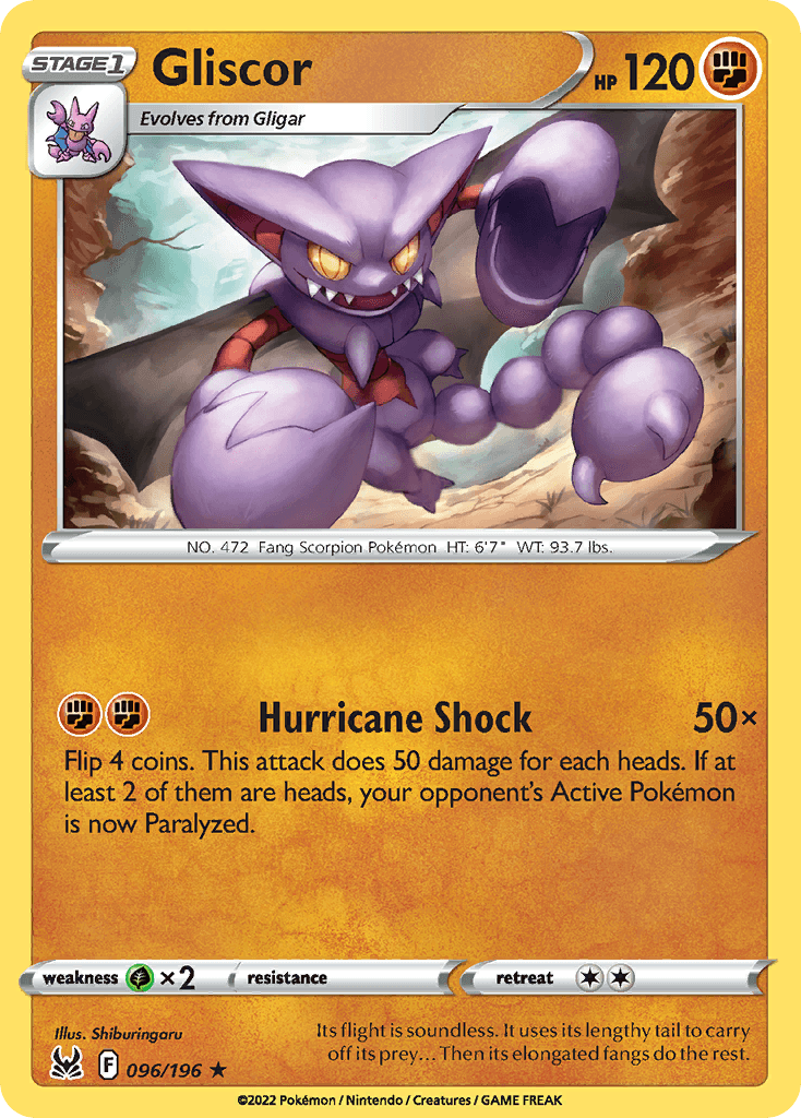 Carta Pokémon Gliscor 96