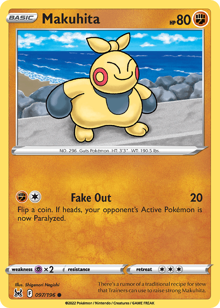 Carta Pokémon Makuhita 97 de Lost Origin