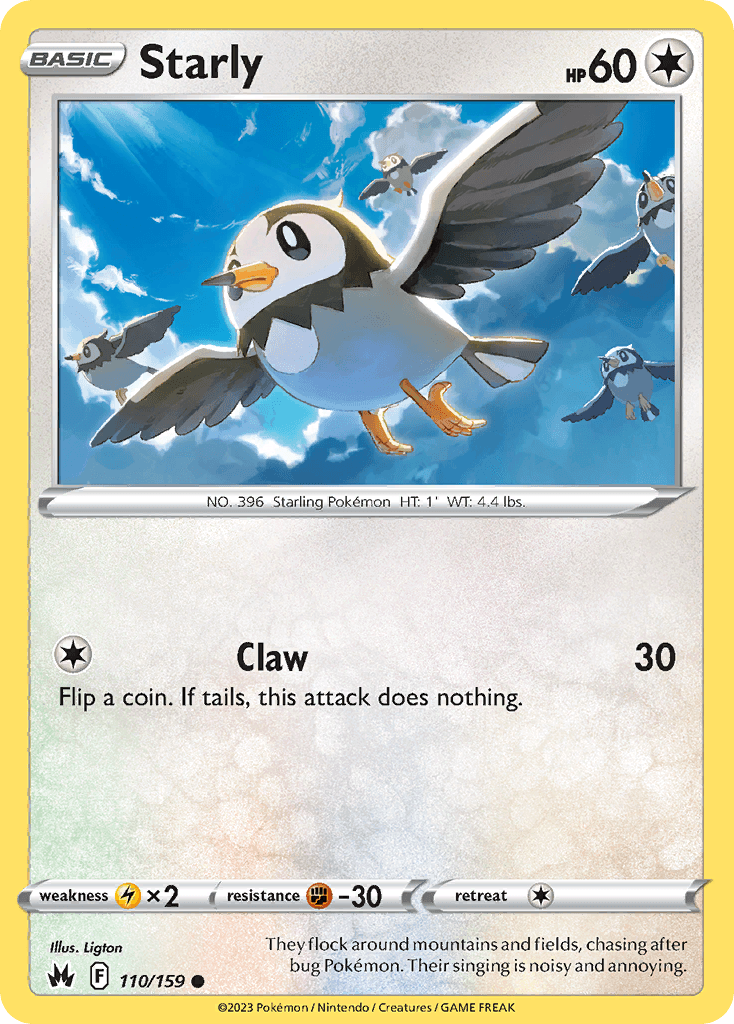 Carta Pokémon Starly 110