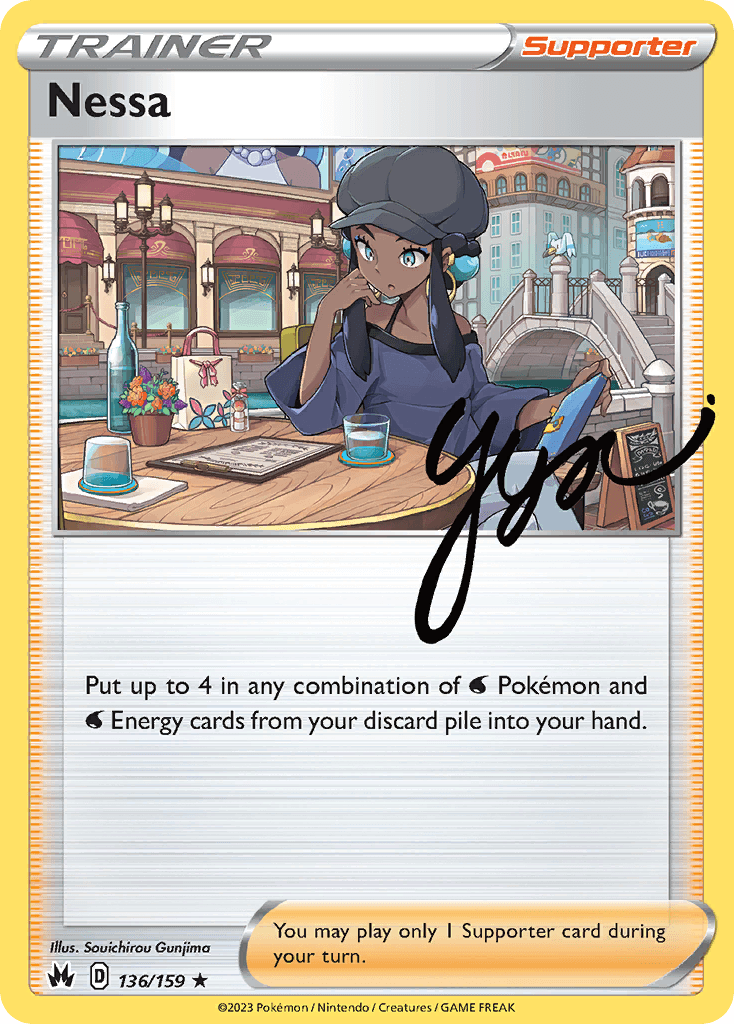 Carta Pokémon Nessa 136 de Crown Zenith