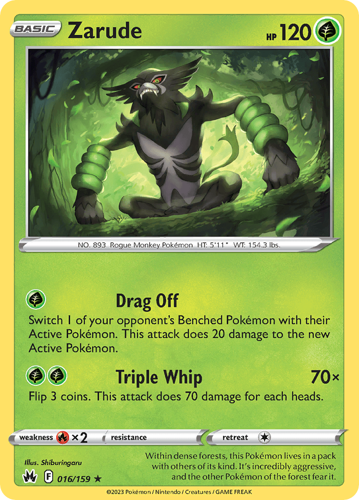 Carta Pokémon Zarude