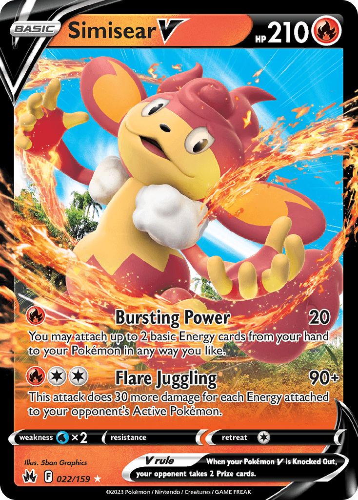 Carta Pokémon Simisear V 22