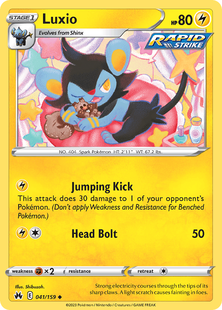 Carta Pokémon Luxio