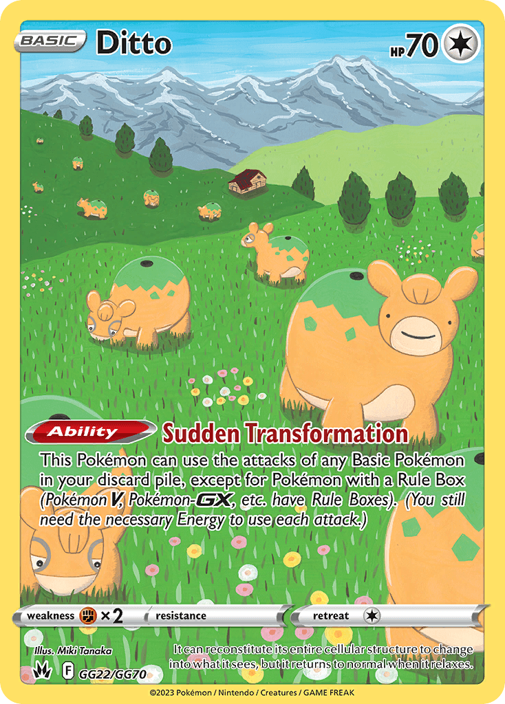 Carta Pokémon Ditto GG22