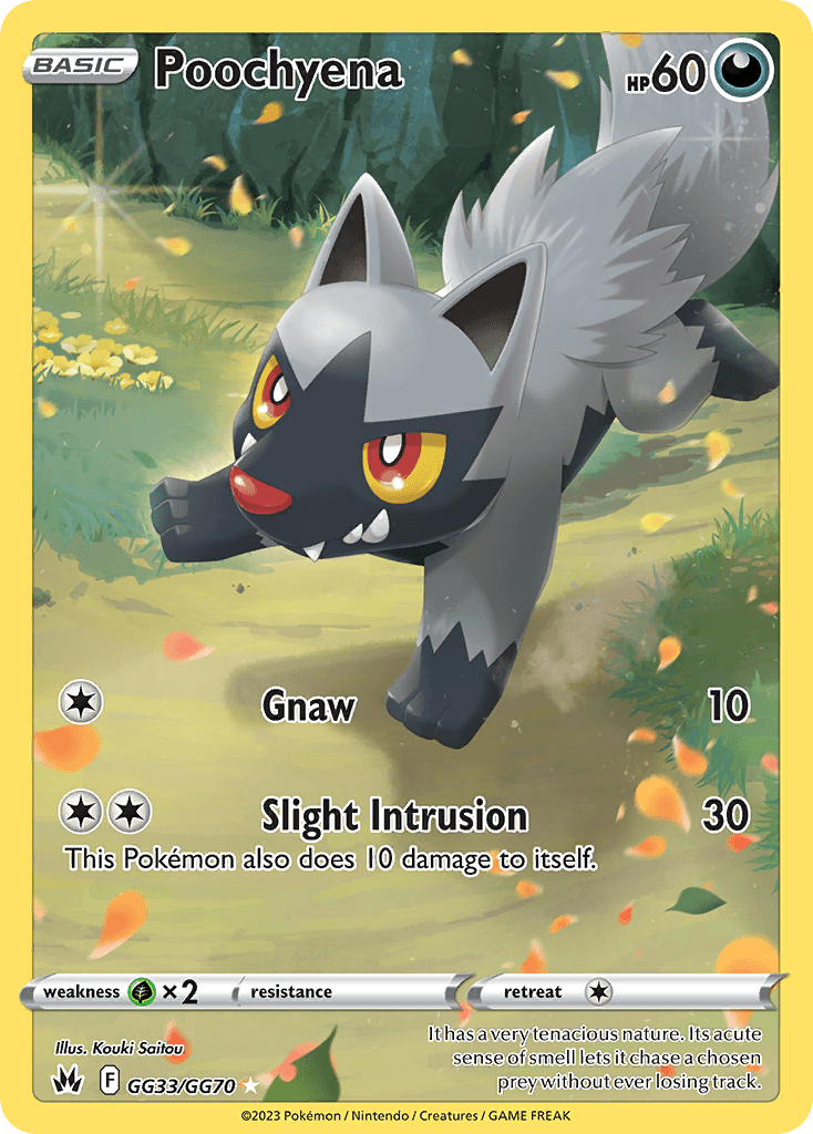 Carta Pokémon Poochyena GG33