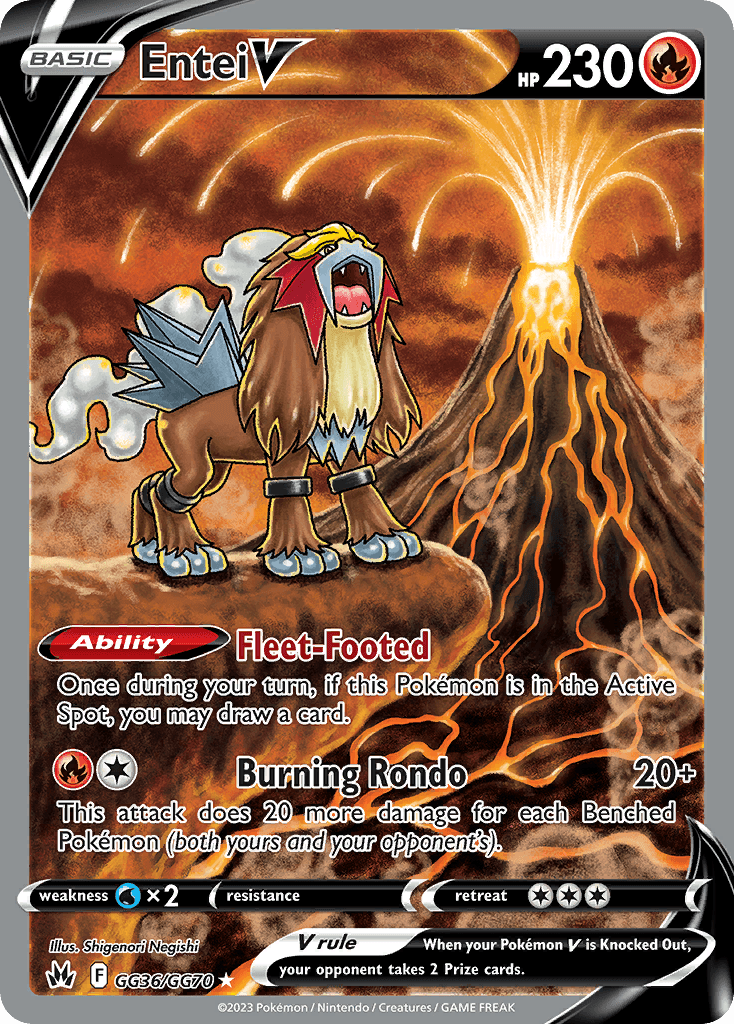 Carta Pokémon Entei V GG36