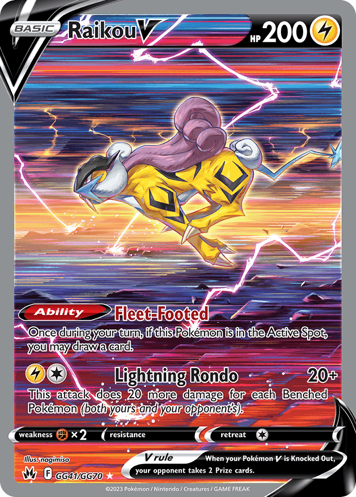 Carta Pokémon Raikou V GG41