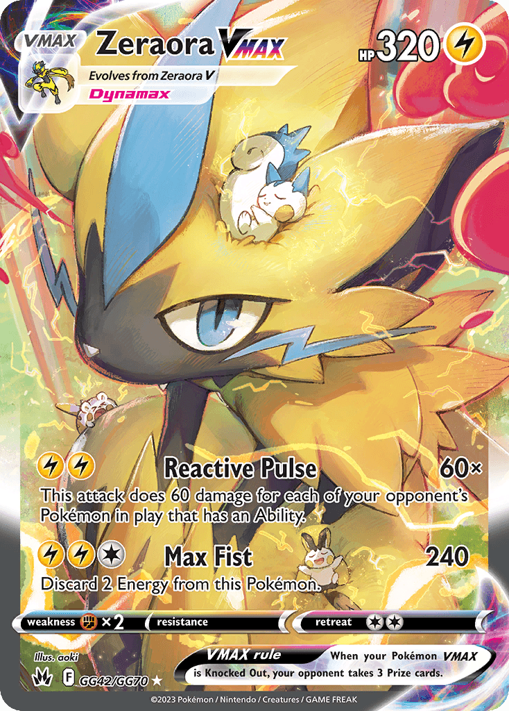 Carta Pokémon Zeraora VMAX GG42