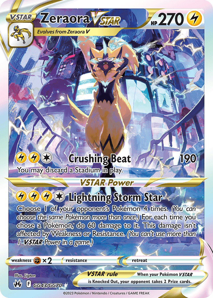 Carta Pokémon Zeraora VSTAR GG43