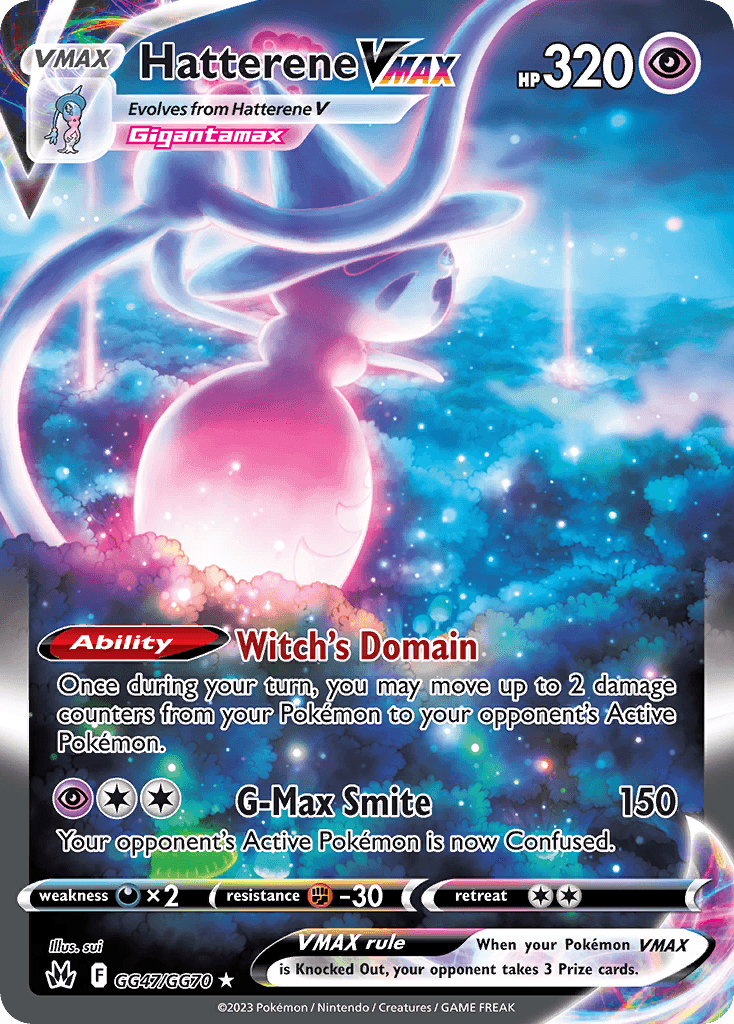 Carta Pokémon Hatterene VMAX GG47