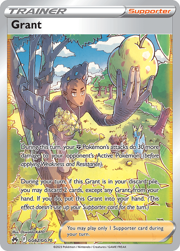 Carta Pokémon Grant GG62 de Crown Zenith Galarian Gallery