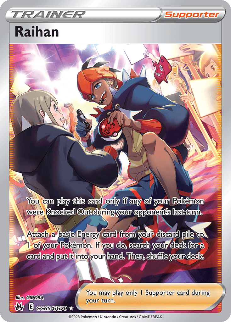 Carta Pokémon Raihan GG65