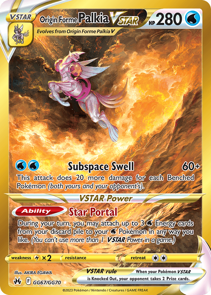 Carta Pokémon Origin Forme Palkia VSTAR GG67