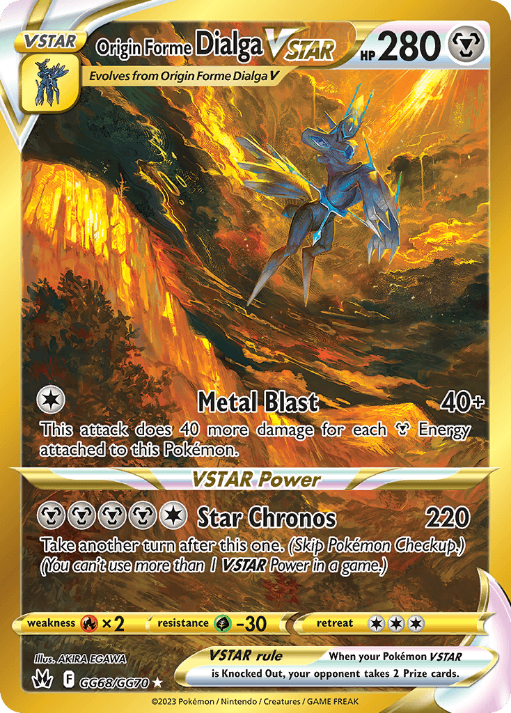 Carta Pokémon Origin Forme Dialga VSTAR GG68