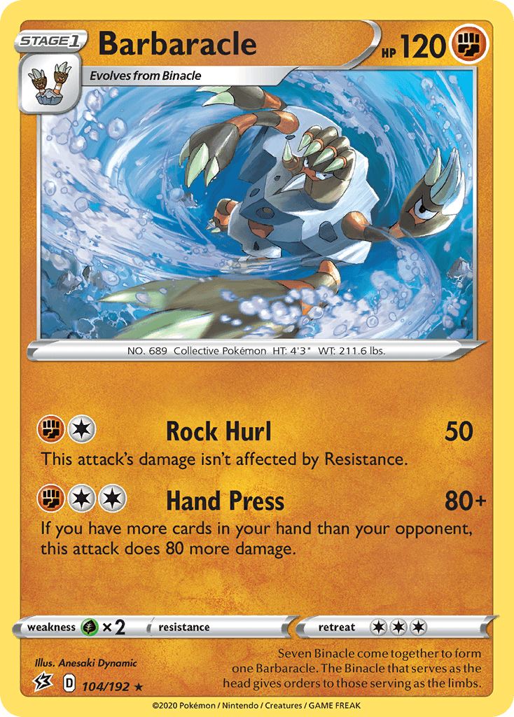 Carta Pokémon Barbaracle