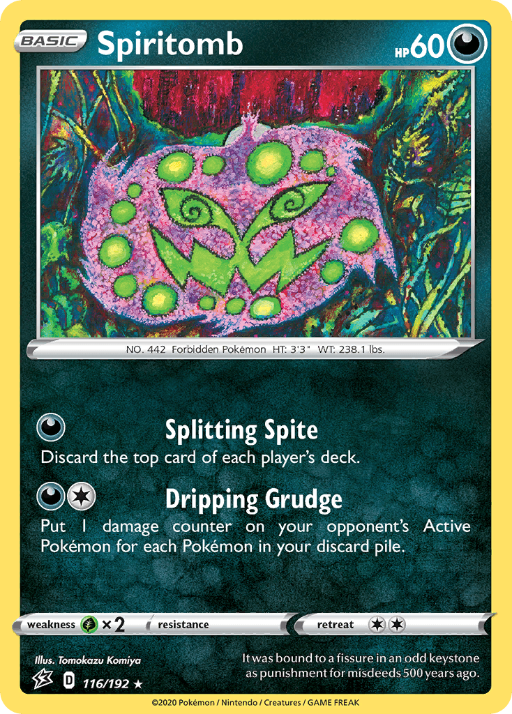 Carta Pokémon Spiritomb 116