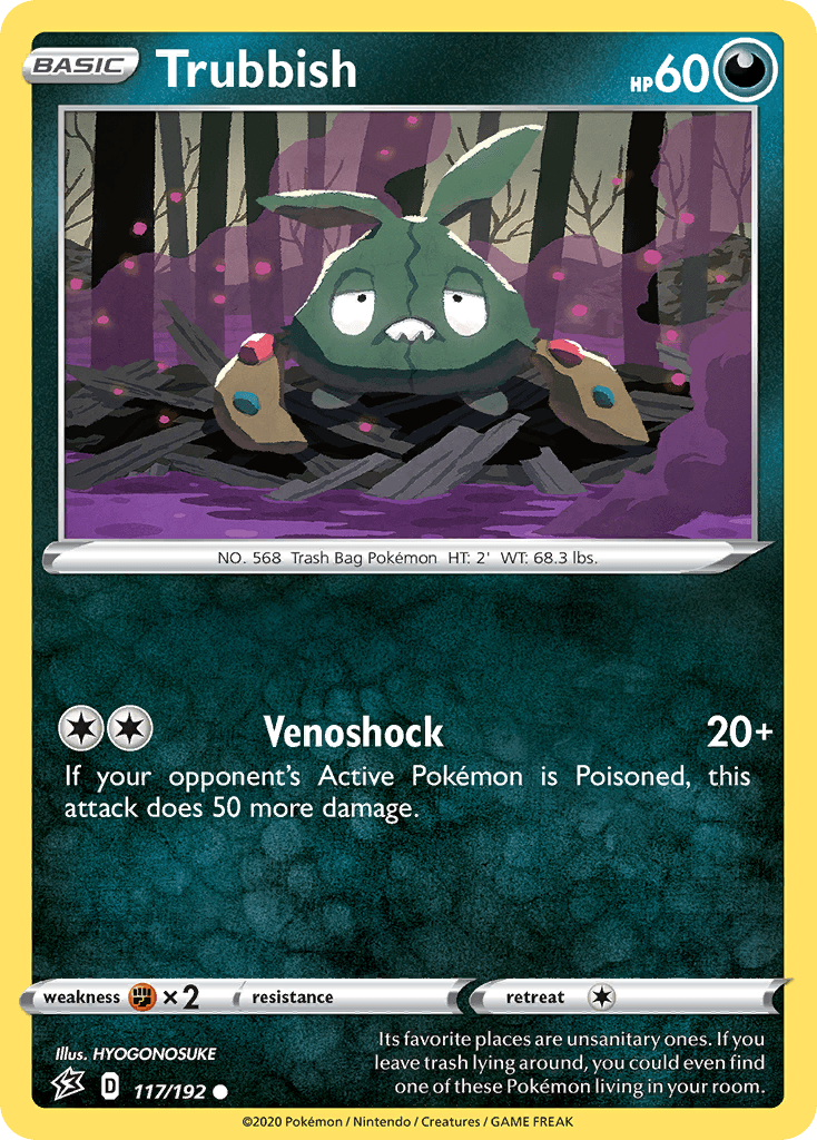 Carta Pokémon Trubbish 117