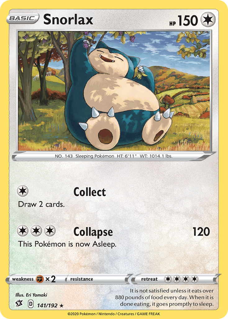 Carta Pokémon Snorlax 141
