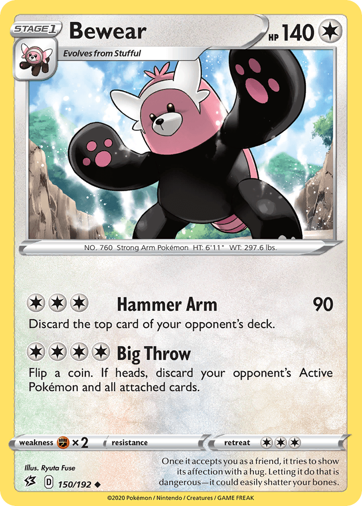 Carta Pokémon Bewear
