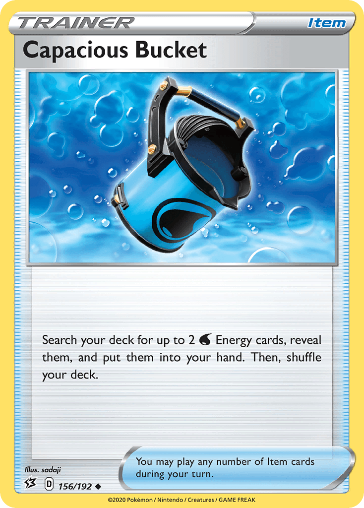 Carta Pokémon Capacious Bucket 156