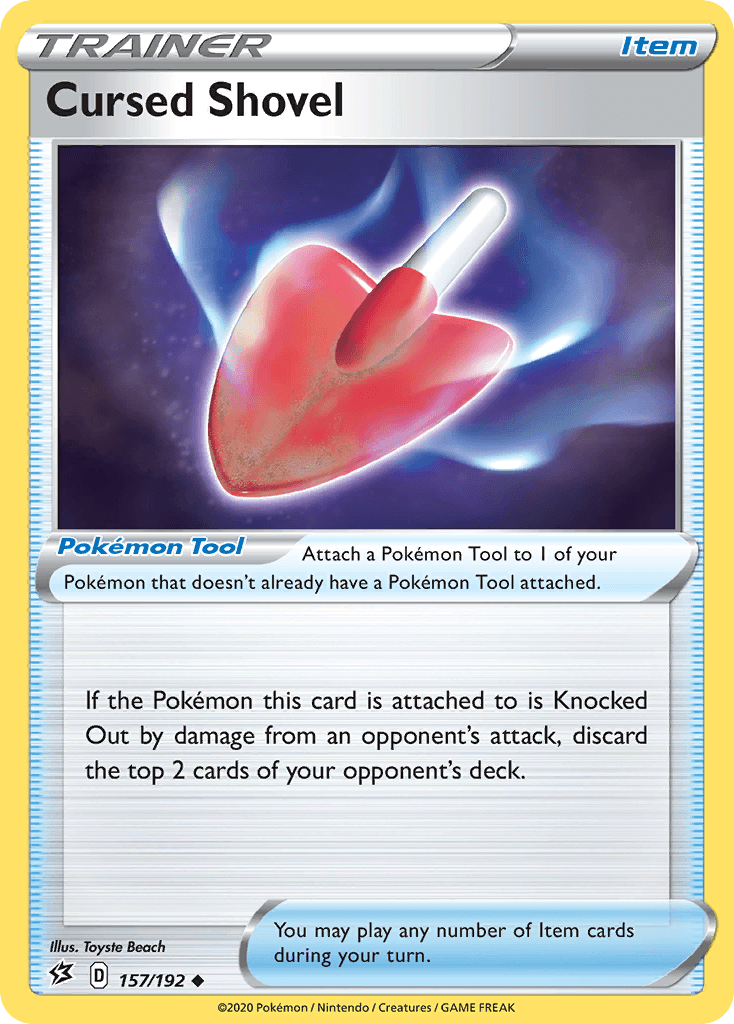 Carta Pokémon Cursed Shovel 157
