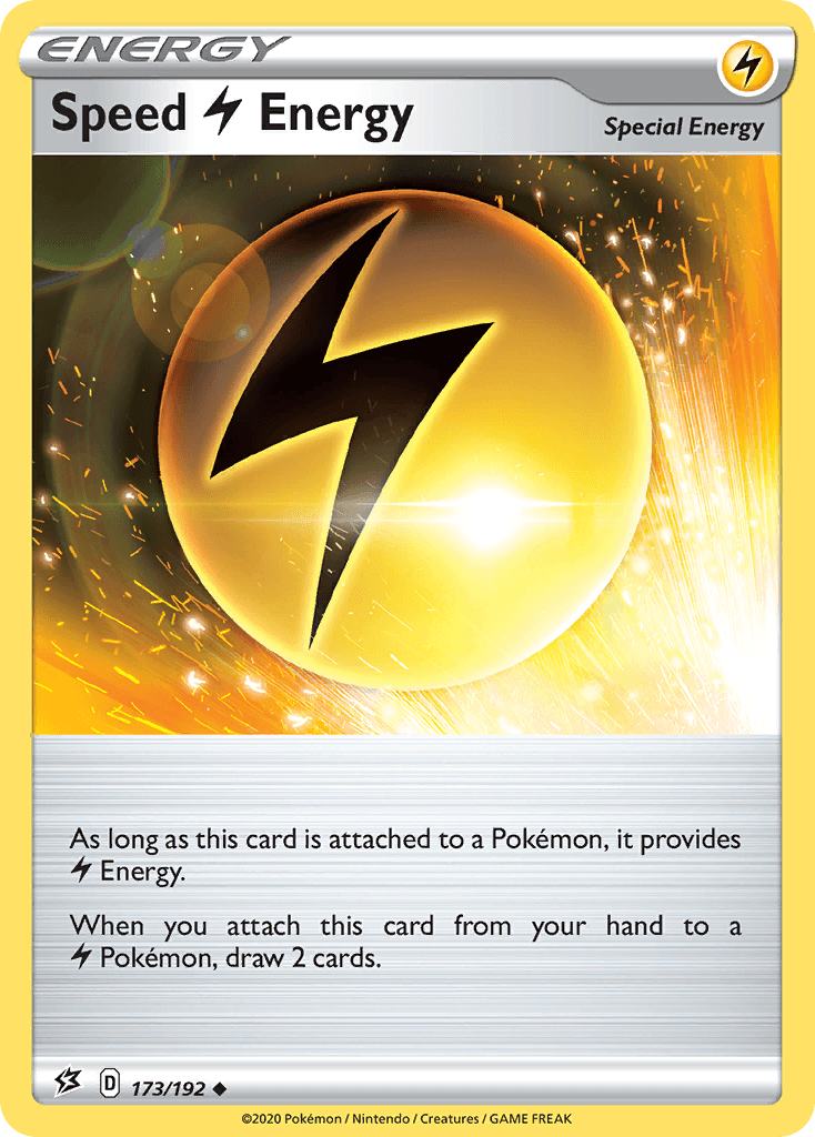 Carta Pokémon Speed Lightning Energy 173 de Rebel Clash