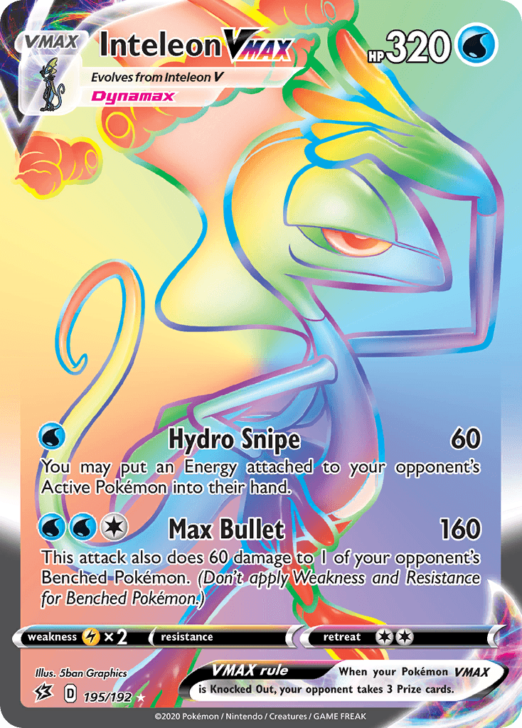 Carta Pokémon Inteleon VMAX 195