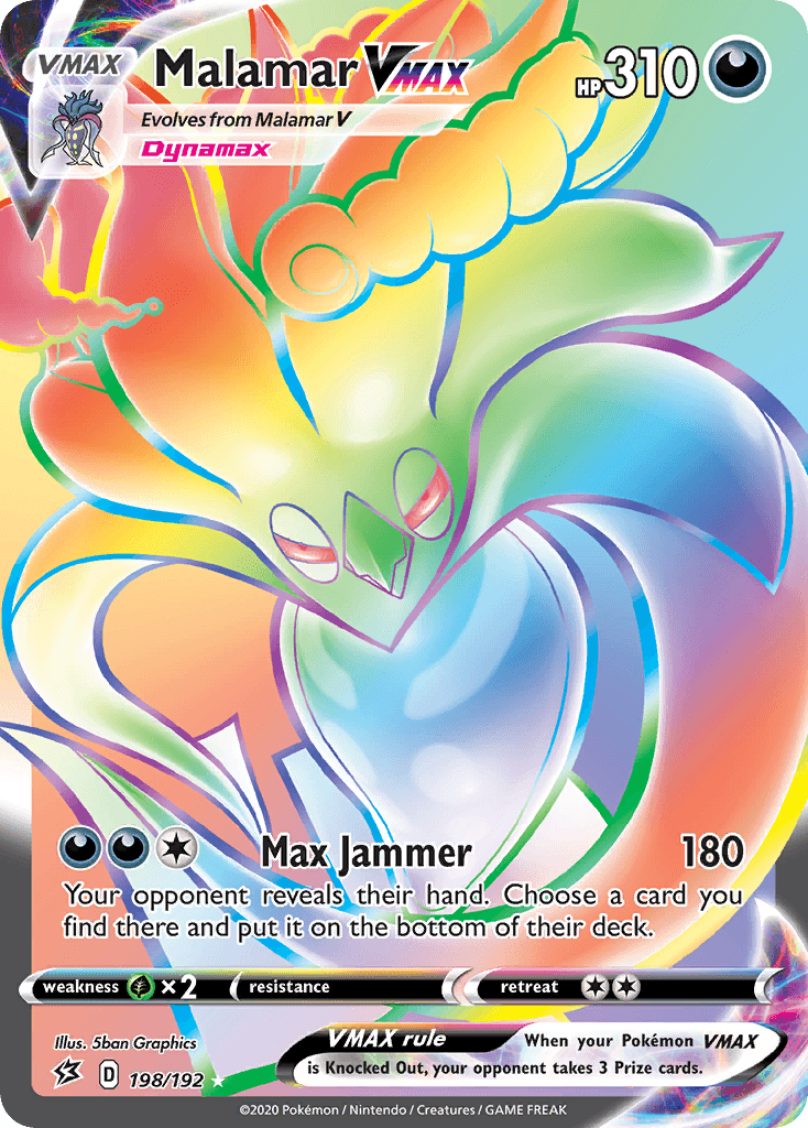 Carta Pokémon Malamar VMAX 198