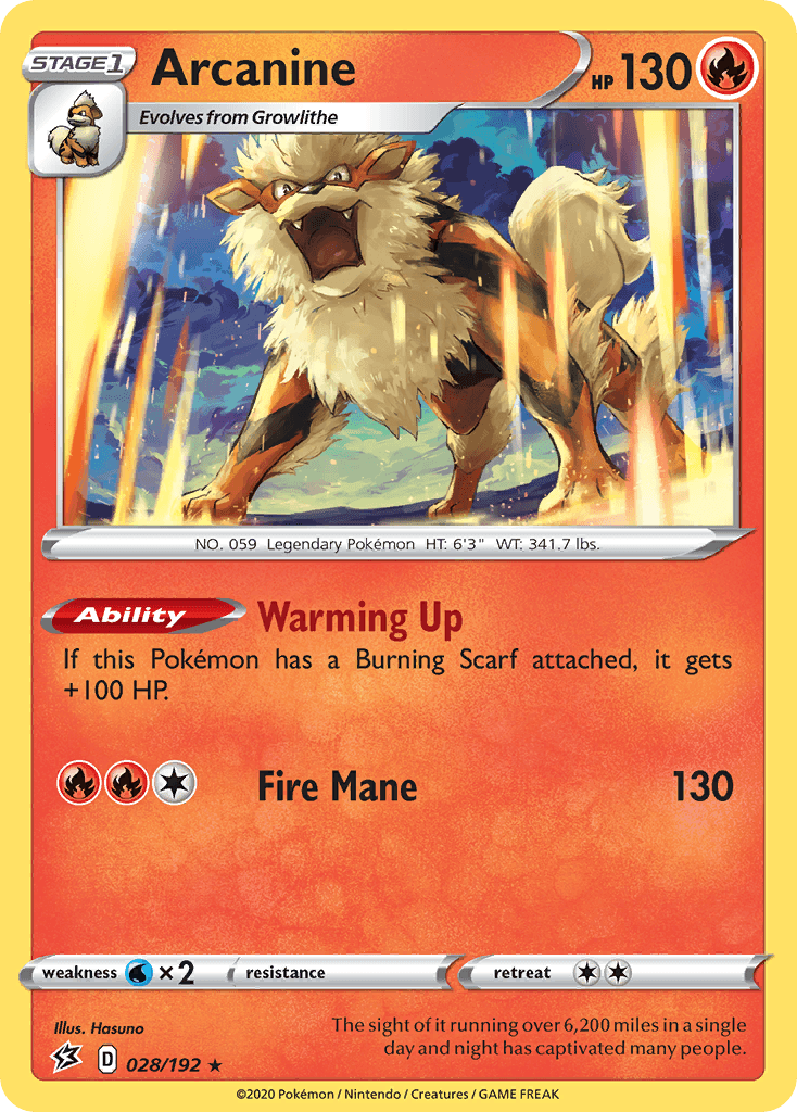 Carta Pokémon Arcanine 28