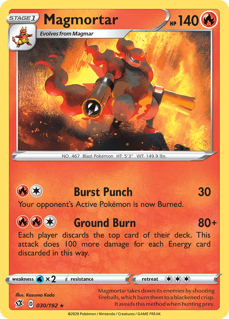 Carta Pokémon Magmortar 30
