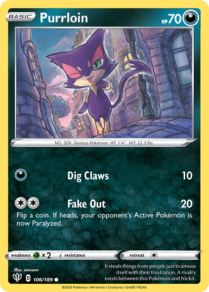 Carta Pokémon Purrloin