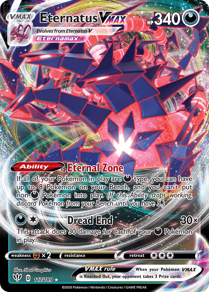 Carta Pokémon Eternatus VMAX 117
