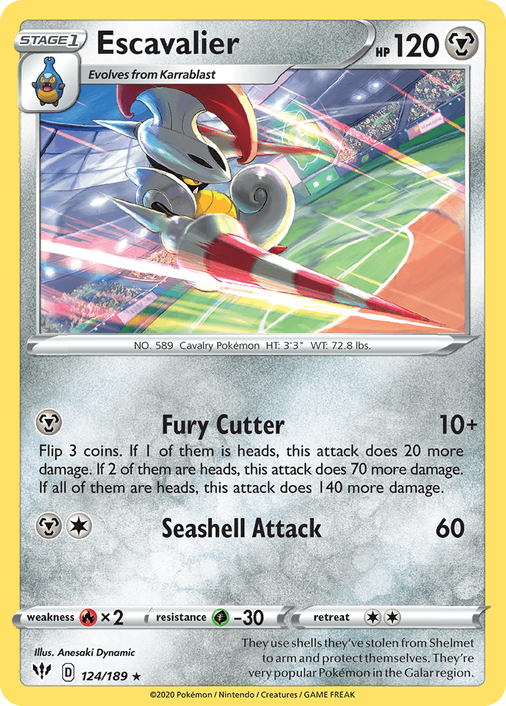 Carta Pokémon Escavalier 124