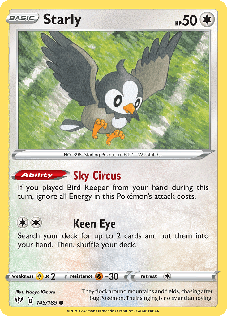 Carta Pokémon Starly