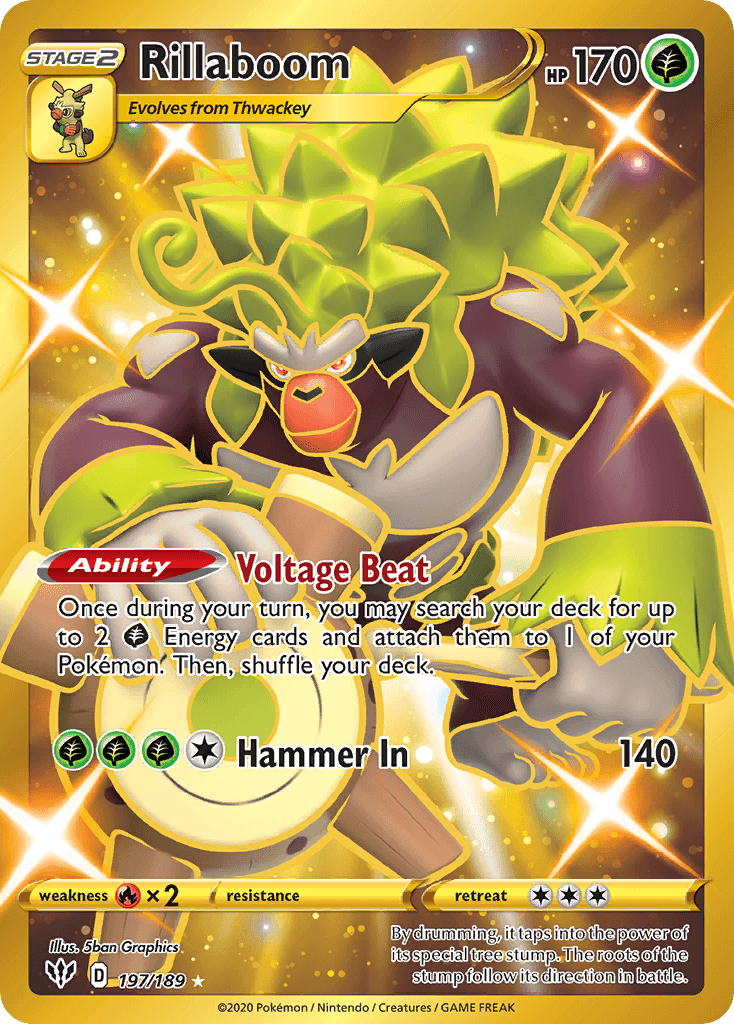 Carta Pokémon Rillaboom 197