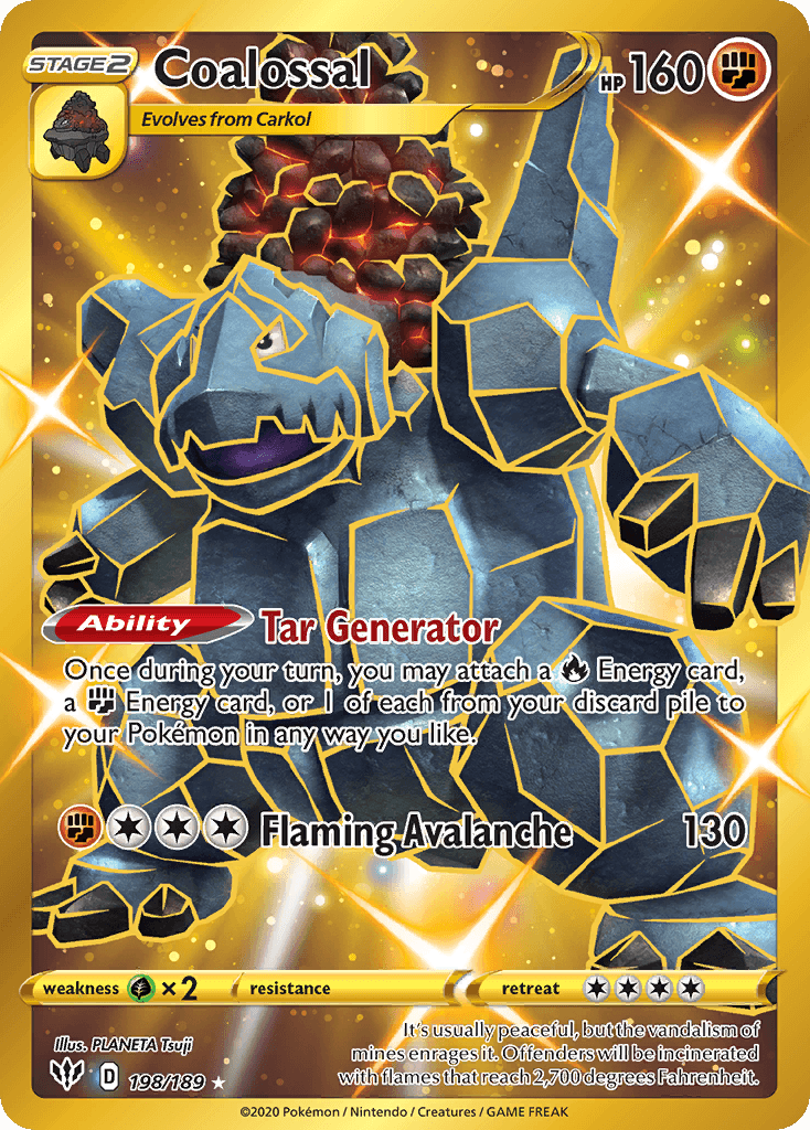 Carta Pokémon Coalossal 198