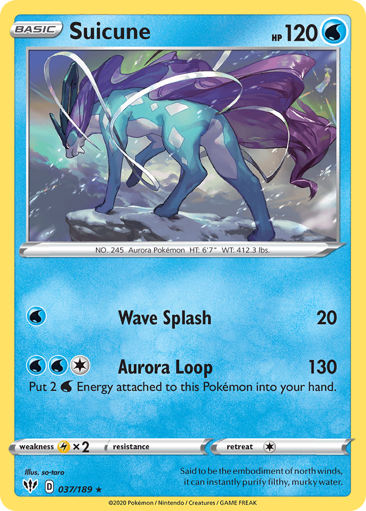 Carta Pokémon Suicune