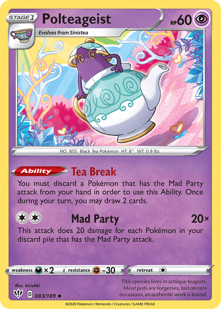 Carta Pokémon Polteageist 83